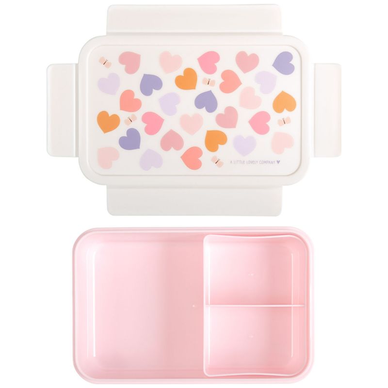 Lunch box Cœurs A Little Lovely Company Produit ouvert 4