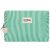 Variation Vert, écru du produit Trousse de toilette Leon Rayures Fines Vert de la marque Hindbag