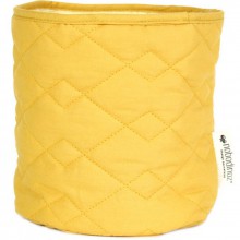 Panier de toilette Samba coton bio Farniente yellow (15 x 16 cm)  par Nobodinoz