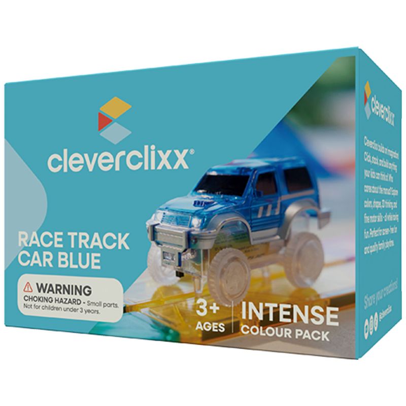 Voiture pour circuit magnétique Bleue Cleverclixx Packaging 1