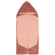 Couverture nomade Trendy wrapping Dusty Corail (80 x 80 cm)  par Snoozebaby