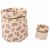 Variation Fleurs, fougère du produit Set 2 paniers de rangement fleurs beige et fougère de la marque BB & Co