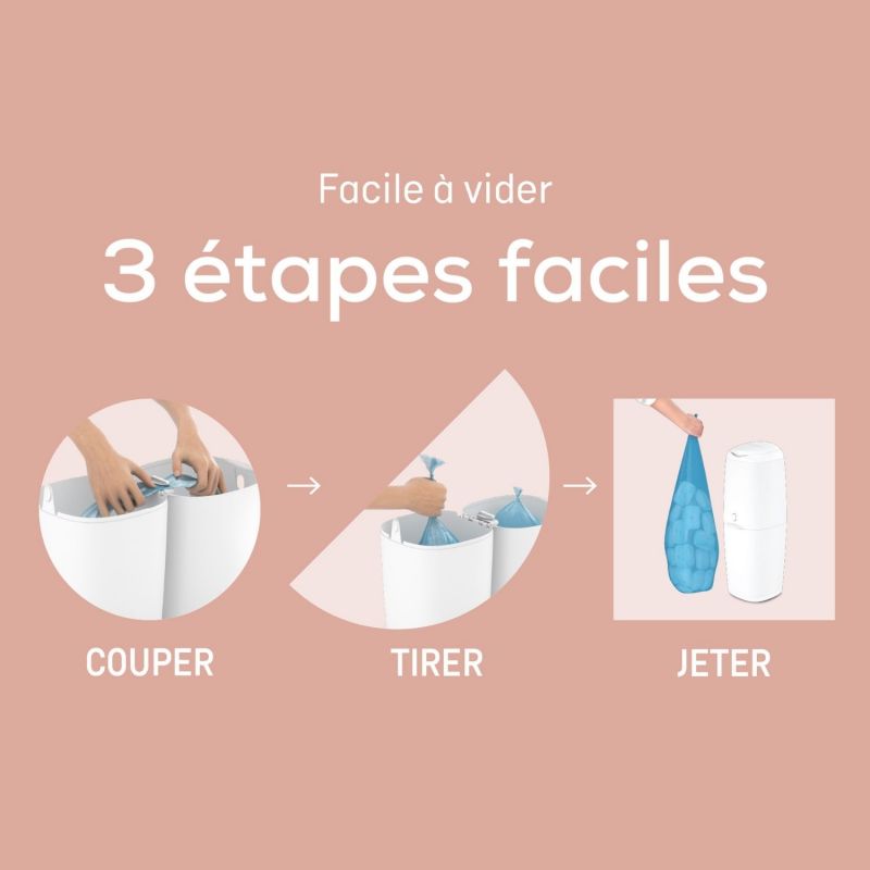 Poubelle à couches Classic XL avec 1 recharge - Reconditionné Angelcare Produit 7