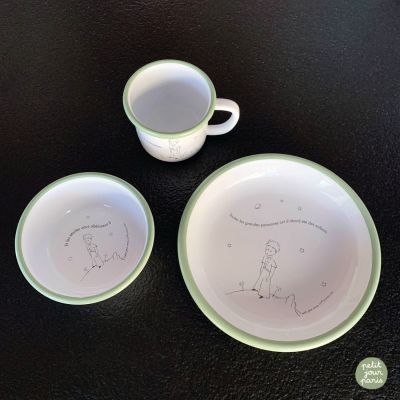 Assiette émail Le Petit Prince (21 cm)
