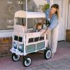 Chariot de transport enfant VW2 Volkswagen Sage Green (2 places) Wonderfold Ambiance 2