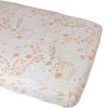 Drap housse en coton bio Yukari Peach (50 x 83 cm) - Kadolis