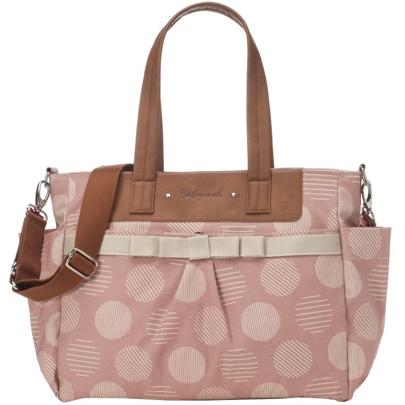 Sac à langer à anses Cara ronds roses Babymel