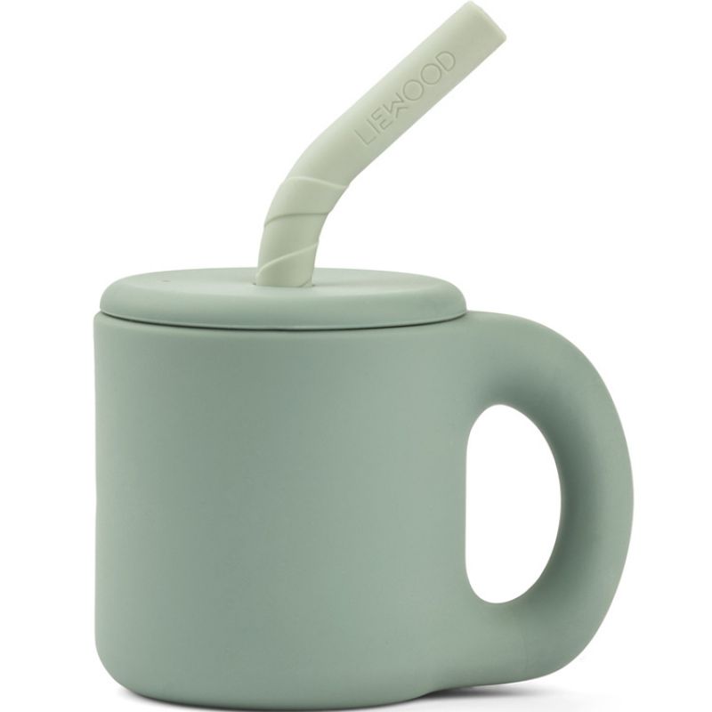 Tasse avec paille Jenna Dusty mint peppermint Liewood