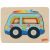 Variation Multicolore du produit Puzzle en bois Voitures (5 pièces et 5 couches) de la marque Goki