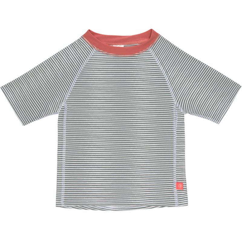 Tee-shirt anti-UV manches courtes rayé col corail (3 ans) Lässig