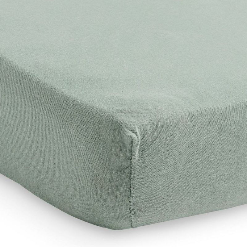 Drap housse en jersey Ash Green (60 x 120 cm) Jollein Produit 2
