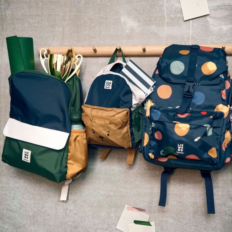 Sac à dos Andreas Bear Classic Navy Multi Mix Liewood Ambiance 5