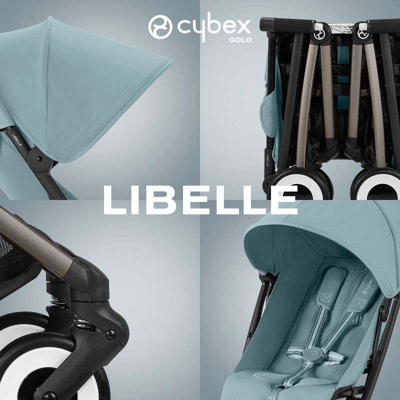 Poussette compacte Libelle Stormy Blue Cybex Ambiance 2