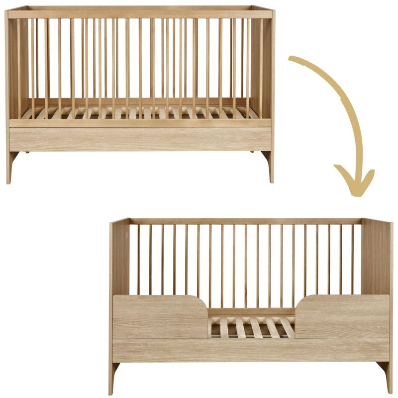 Lit évolutif Tsugi Honey Ash (70 x 140 cm) Quax Produit 1