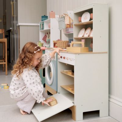 Buffet de cuisine et lave-vaisselle en bois (70 x 43 cm)