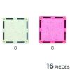 Kit de construction magnétique à paillettes Transparent-Rose (16 pièces) Cleverclixx Produit 9