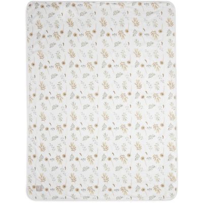 Couverture Bébé Velours Côtelé 75x100 Cm - Coton, Réversible, TOG 2.0, Certifiée Oeko-Tex, Couleur Café Laiteux