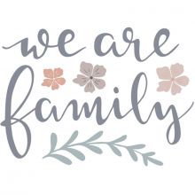 Stickers muraux Adèle We are family  par Lilipinso