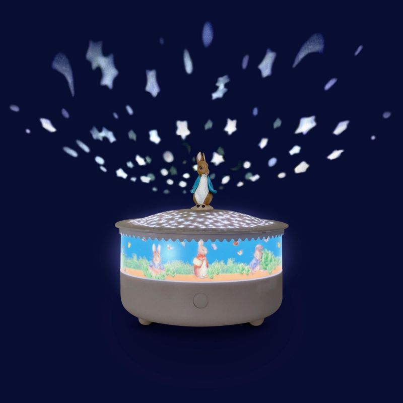 Veilleuse projecteur d'étoiles Pierre Lapin rechargeable Trousselier Ambiance 2