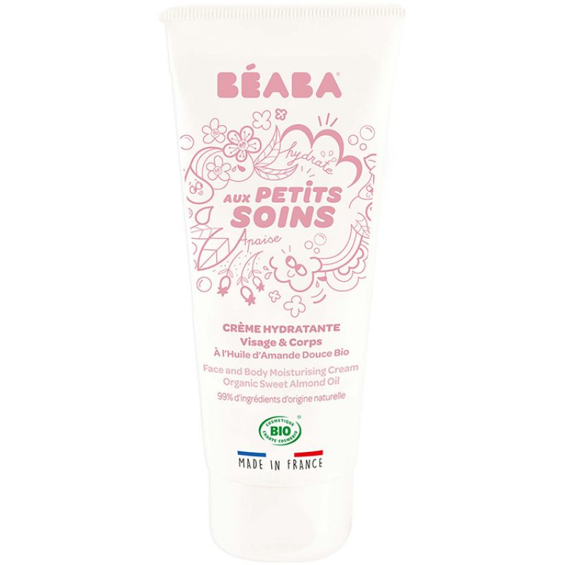Crème hydratante visage et corps à l'huile d'amande douce bio (100 ml) Béaba