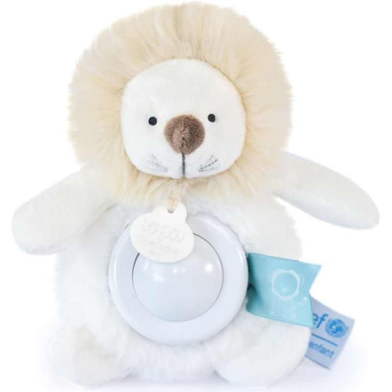 Peluche veilleuse Lion blanc Doudou et Compagnie