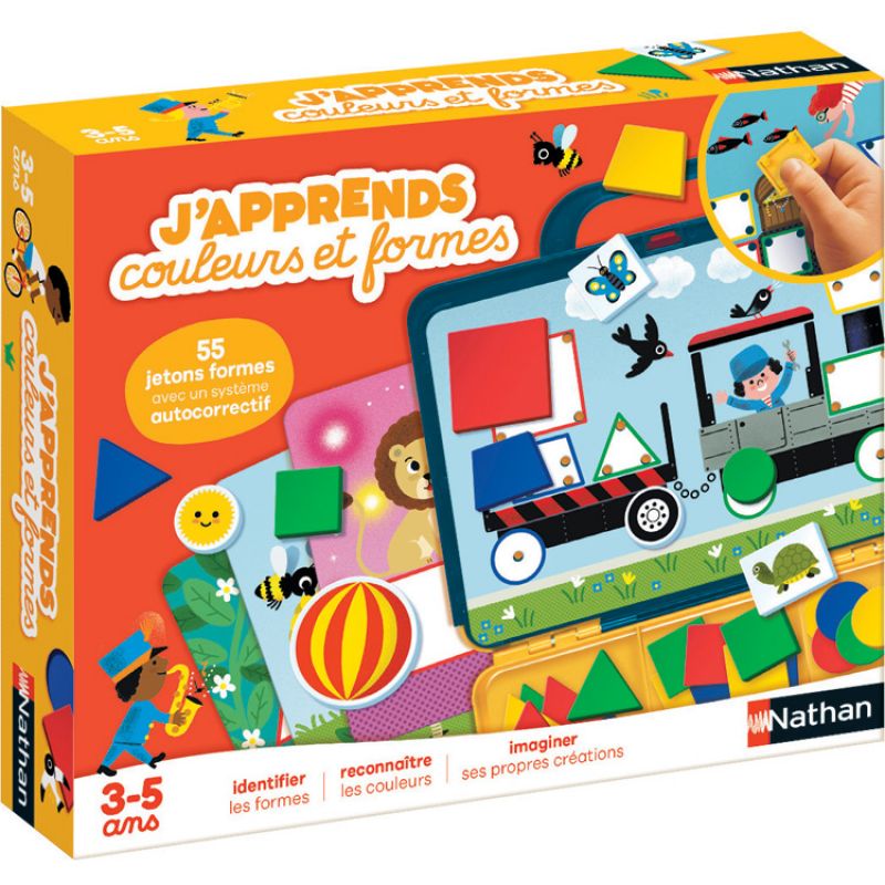 Jeu éducatif J'apprends couleurs et formes Nathan