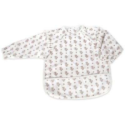 Bavoir manches longues Botton Fleurs Walking Mum