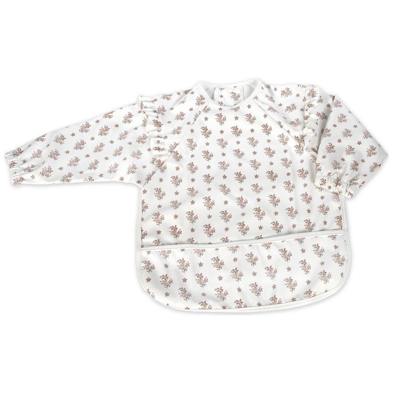 Bavoir manches longues Botton Fleurs Walking Mum Produit 1