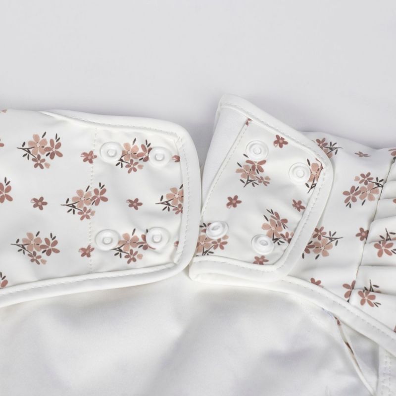 Bavoir manches longues Botton Fleurs Walking Mum Produit 5