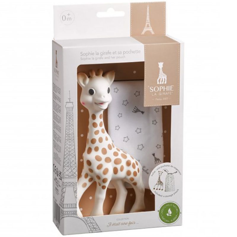Jouet de dentition Sophie la girafe avec pochette Sophie la girafe