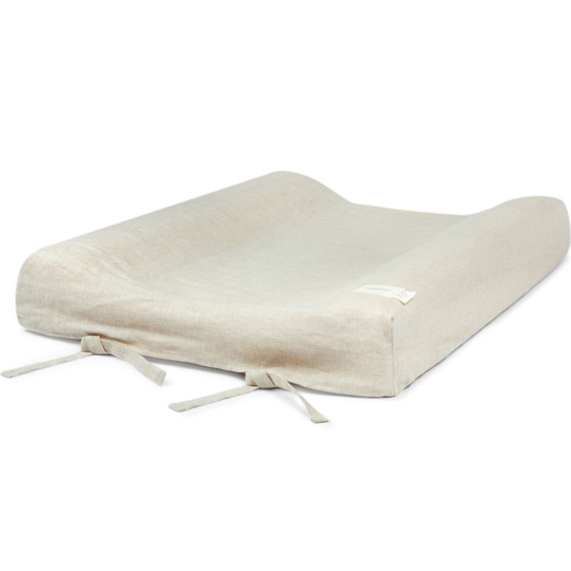 Housse de matelas à langer Lin français greige (50 x 70 cm) Nobodinoz Produit 3