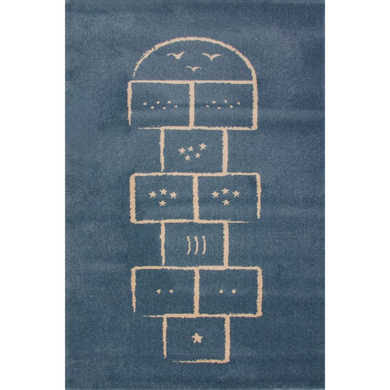 Tapis Marelle bleu (135 x 190 cm) AFKliving