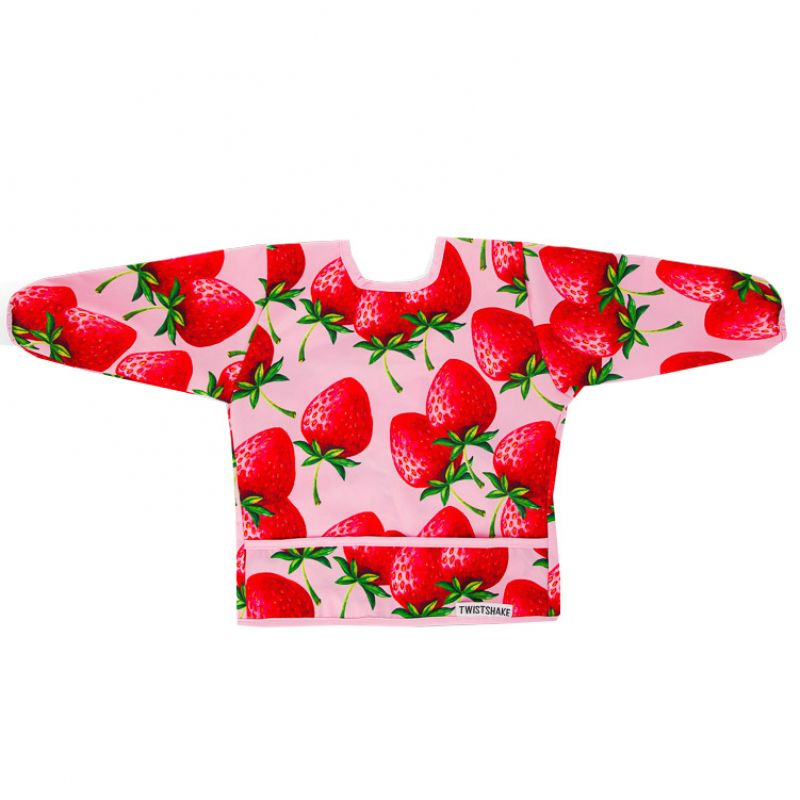 Bavoir à manches longues avec poche fraise Twistshake