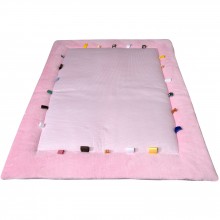 Tapis de jeu Cheerful Playing Powder Pink (85 x 105 cm)   par Snoozebaby