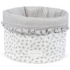 Panier de rangement Little Bloom Fleurs Gris Pasito a pasito Produit 1