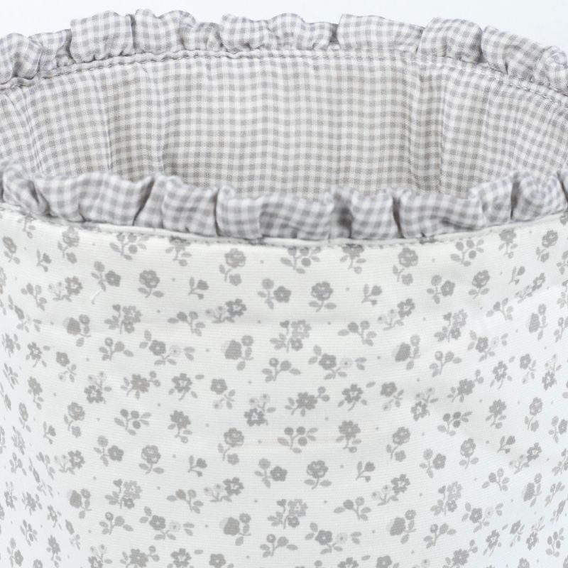 Panier de rangement Little Bloom Fleurs Gris Pasito a pasito Produit 4