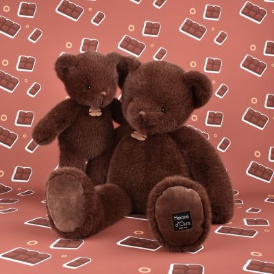 Peluche ours Clémentin Choco Cranberries (38 cm)