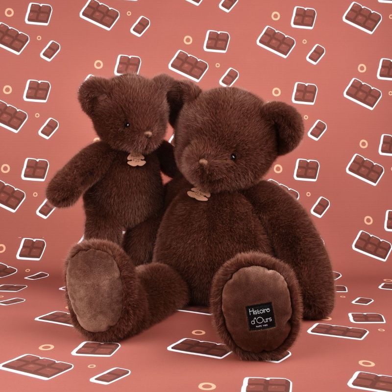 Peluche ours Clémentin Choco Cranberries (38 cm) Histoire d'Ours Ambiance 2