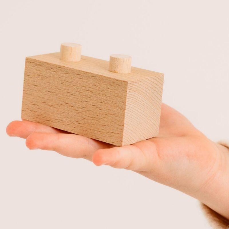 Blocs de construction en bois FSC Brick A Block Starter (24 pièces) Sarbakane Ambiance 7