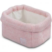 Panier de toilette Melange knit rose poudré  par Jollein