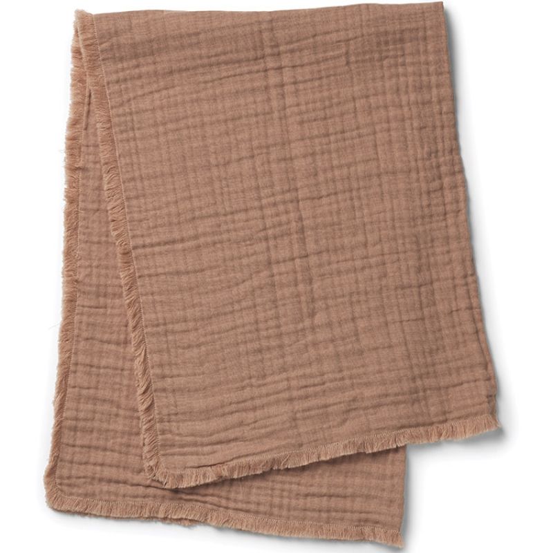 Couverture en coton froissé Faded Rose (70 x 100 cm) Elodie Details