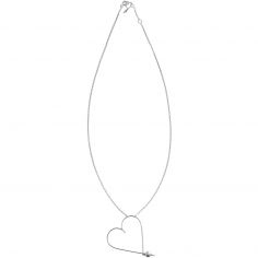 Collier Mon grand cœur (argent massif 925) - Padam Padam