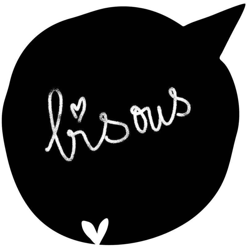 Mini sticker ardoise pense-bête (9 cm) Mimi'lou