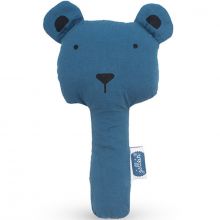 Hochet pouet pouet ours bleu (16 cm)  par Jollein
