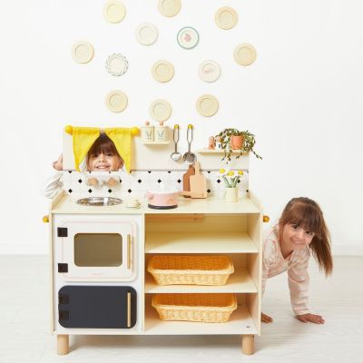 Grande cuisine équipée en bois Mamie Soleil (16 pièces)