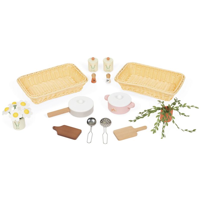 Grande cuisine équipée en bois Mamie Soleil (16 pièces) Janod Produit 4