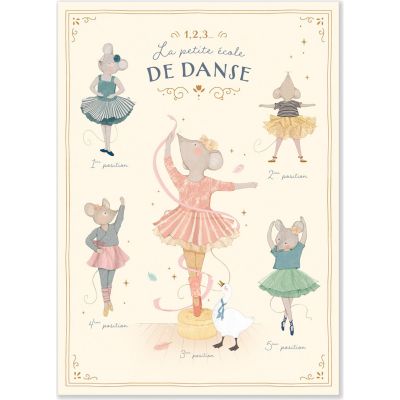 Affiche La petite école de danse (50x70 cm)  par Moulin Roty