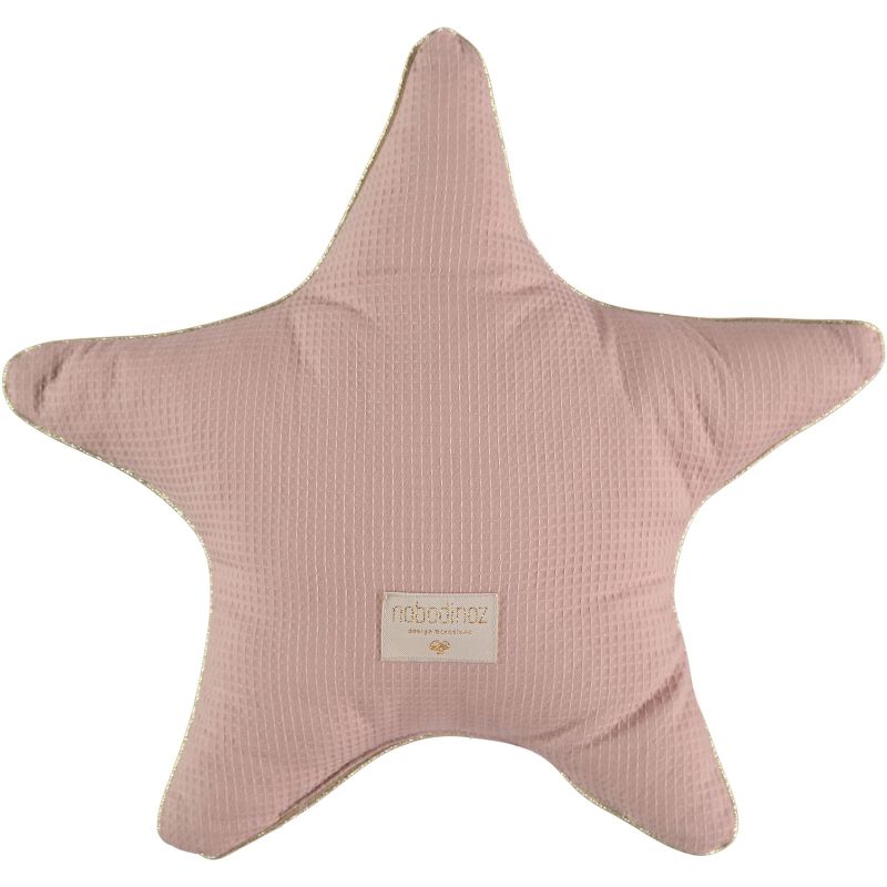 Coussin étoile Aristote Nid d'abeille Misty pink (40 cm) Nobodinoz
