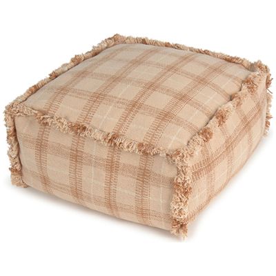 Pouf tissé Rose (40x40 cm) Lorena Canals