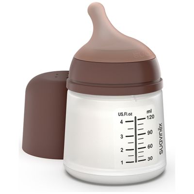 Biberon anti-colique Zerø.Zerø taille unique spécial allaitement Deep (120 ml) Suavinex